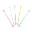 30Pcs/Set Plastic Mini Coffee Stirrer Spoon For DIY Slime Handmade Art Project Tools Drinking Tableware Toys