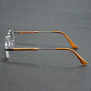 Aluminum-magnesium Alloy Reading Glasses Frameless HD Resin Lenses Presbyopic Glasses