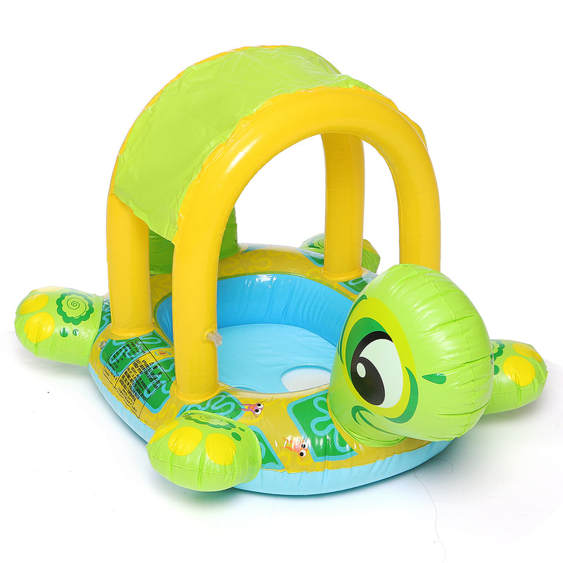 85x61cm Children Swimming Ring Float Inflatable Swim Boat Turtle Swimming Seat