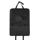 Black Oxford Car Seat Back Storage Bag Multi-Pocket with 4 USB Ports Universal