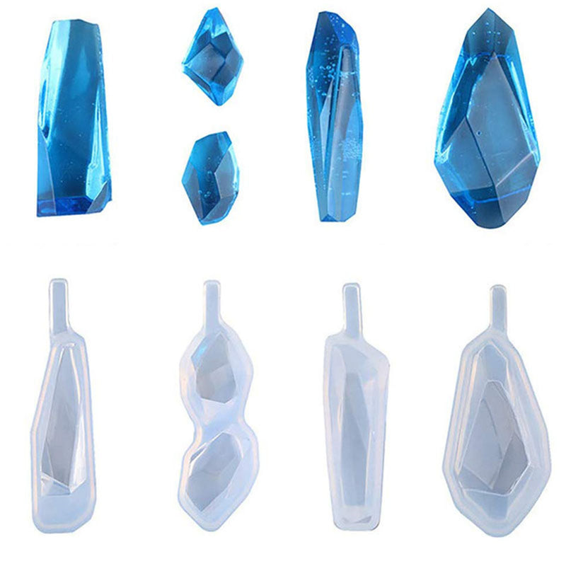 13Pcs/Set Resin Casting Mold Silicone Jewelry Agate Making Epoxy Mould Casting Tool