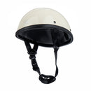 M/L/XL DOT Motorcycle German Style Half Face Helmet Motocross Bike Ivory White