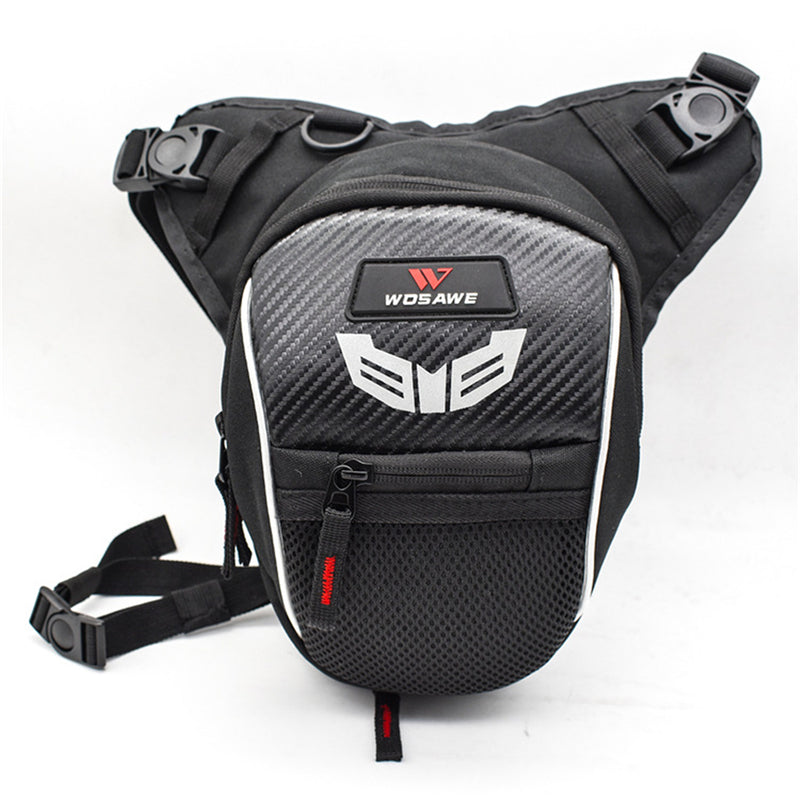WOSAWE Motorcycle Drop Leg Bag Reflective Fanny Pack Tactical Waist Hip Thigh Hiking Travel Pouch