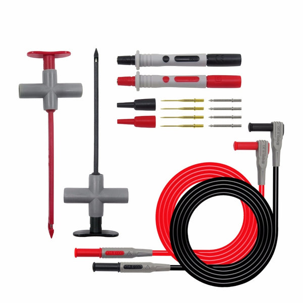 Cleqee P1200B Multi-purchase Puncture Probe Test Lead Kit 4mm Banana Plug Test Lead Replaceable Needle for Test Probe