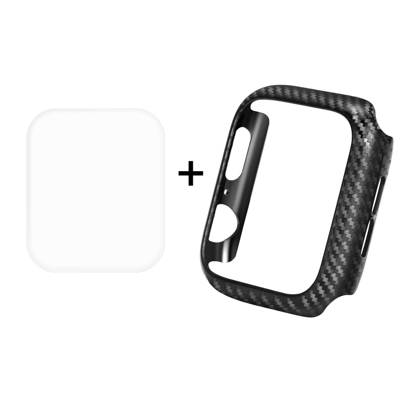 Enkay Carbon Fiber Watch Cover+3D Curved Edge Hot Bending Watch Screen Protector