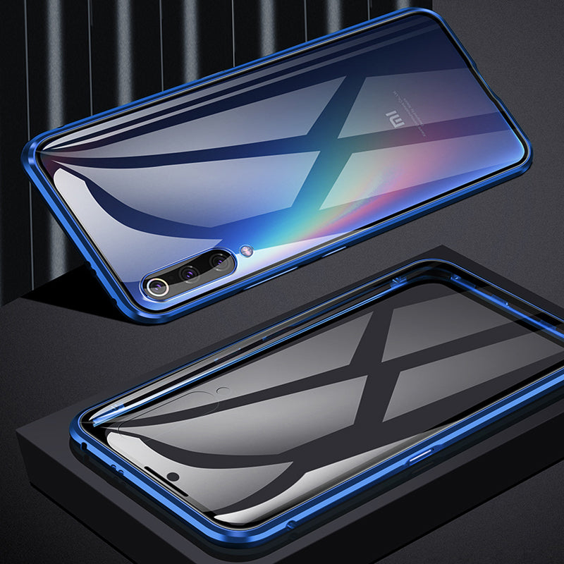 Bakeey 360 Front+Back Double-sided Full Body 9H Tempered Glass Metal Magnetic Adsorption Flip Protective Case For Xiaomi Mi 9 / Xiaomi Mi9 Transparent Edition
