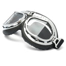 Universal Motorcycle  Helmet Scooter Goggles Black pilot style