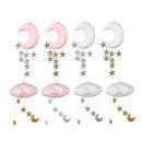 White Pink Moon Cloud And Star Baby Bed Hanging Room Decorations Accessories Nursery Decor Drop