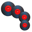 Music Vinyl Record Printed Round Carpet Soft Carpets For Living Room Anti-slip Rug Chair Floor Mat