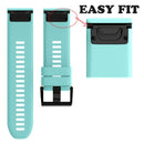 26mm Silicone Replacement Strap Watch Band for Garmin Fenix 3/Fenix 3 HR/Fenix 5x