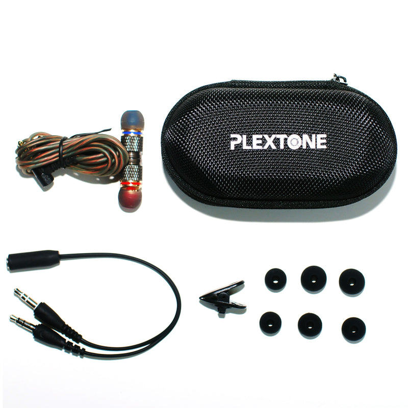 PLEXTONE Universal Portable Waterproof Zipper Nylon Earphone USB Cable MP3 Memory Card Battery Digital Gadgets Organizer Storage Bag