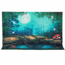 3x5FT Vinyl Fairy Tale Forest Night Moon Photography Backdrop Background Studio Prop