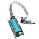 AVR ATMEGA16 Minimum System Development Board ATmega32 + USB ISP USBasp Programmer with Download Cable for ATMEL