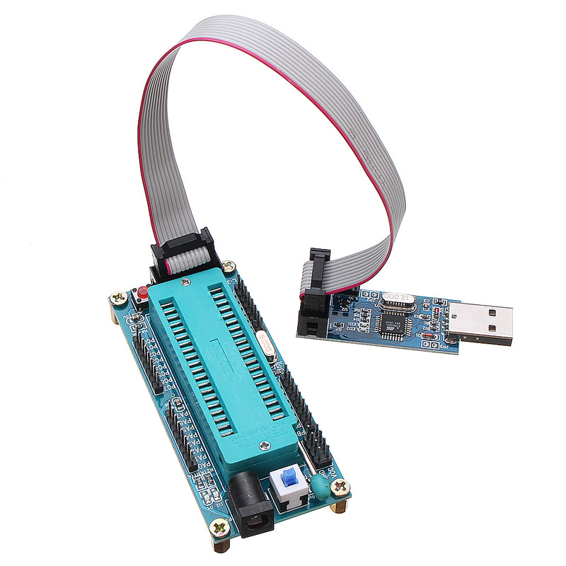 AVR ATMEGA16 Minimum System Development Board ATmega32 + USB ISP USBasp Programmer with Download Cable for ATMEL