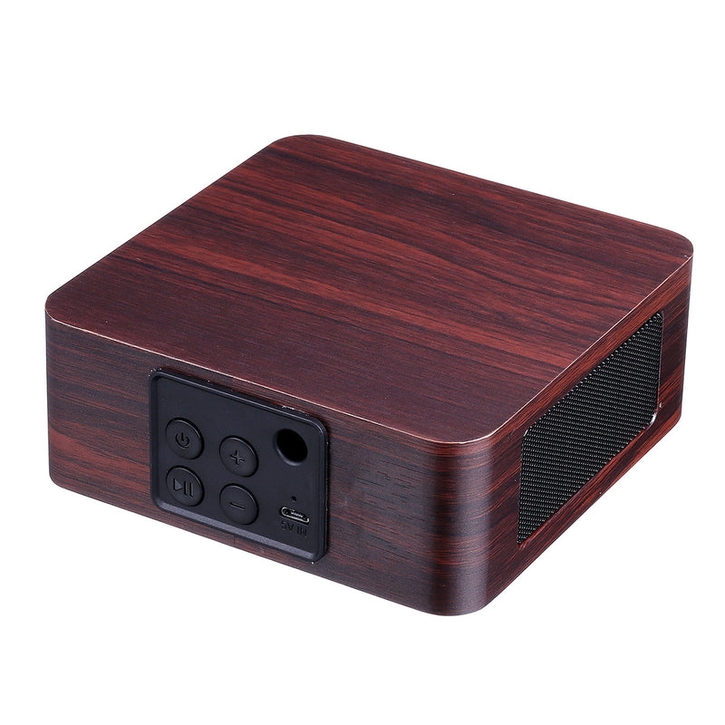 Q1A Portable Wooden Wireless bluetooth Speaker Double Drivers Stereo Light Speaker