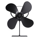 4 Blades Heat Powered Stove Fan For Ultra Quiet Log Wood Burner Fireplace Home Eco Fan