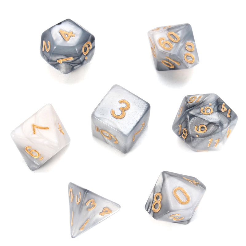 7 Pcs Polyhedral Dice Set Multisided Dices Set Role Playing Games Gadget