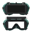 Industrial Welding Goggles Head Clamshell Protection Glasses Mask Green Square