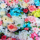 3x5FT 5x7FT Vinyl Pink Blue Rose Wall Photography Backdrop Background Studio Prop