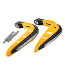 Pair Motorcycle Amber LED Light Handguard Protector For Off Road ATV Handlebar