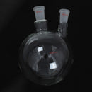 2000mL 24/40 Joint 2 Neck Round Bottom Glass Flask Double Neck Lab Chemistry Boiling Bottle
