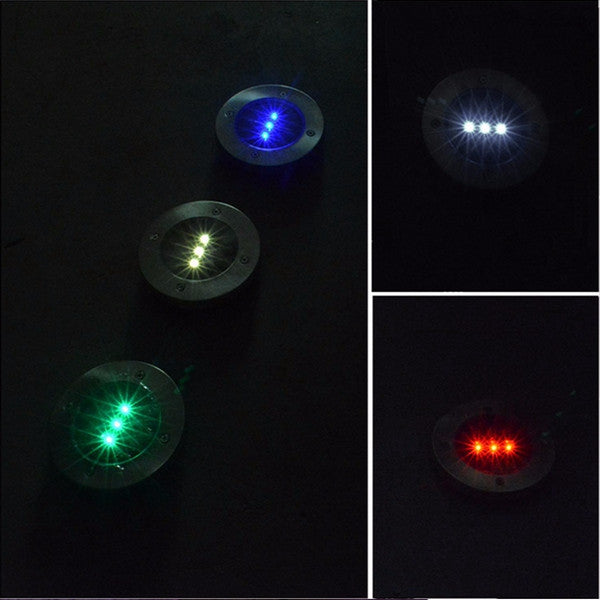 Solar Powered-led lamp Stainless Steel In Ground light for Outdooors Garden Path Deck