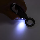 Multifunction Keychain With LED Light Men's Car Pendant Women's Circle Ring Cute Custom Metal