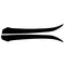 1 Set Gloss Black Car Front Bumper Grille Stickers Trim for Honda Accord 2018-2019