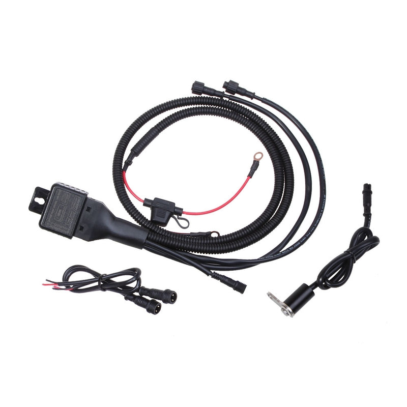 BOSMAA MK5W 12V 10A Motorcycle Light Reset Switch Waterproof Wiring Harness Flash Control Line Group Switch For Auto Car Scooter Work Spotlight Flashlight