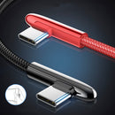 Bakeey 3A Type C Micro USB Elbow Fast Charging Data Cable For Huawei P30 Pro Mate 30 5G Xiaomi 9Pro Redmi K30 S10+ Note 10 5G