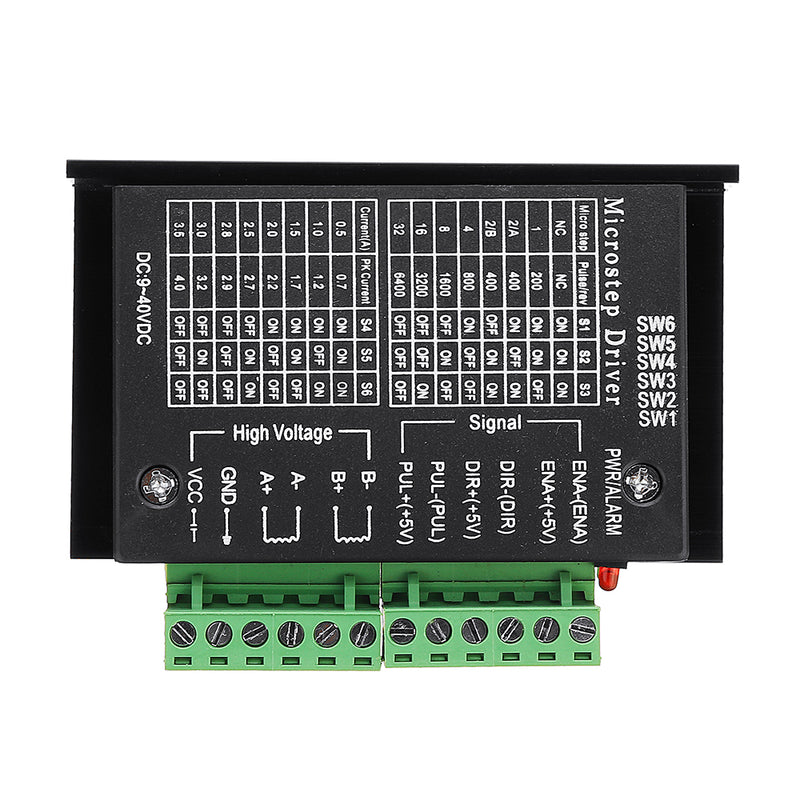 Updated Version of TB6600  4A 9~40V 42/57/86 32 Segments Microstep Stepper Motor Driver Controller