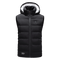Waterproof USB Heated Warm Back Hooded Winter Antifouling Jacket Motorcycle Skiing Riding Coat