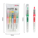 XIAOMI Ecosystem Deli 33530 5 Pcs/set Highlighter Fluorescent Pens Marker Pen Stationery Office School Supplies