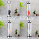 Natural Rock Quartz Crystal Point Healing Angel Statue Glass Elixir Water Bottle