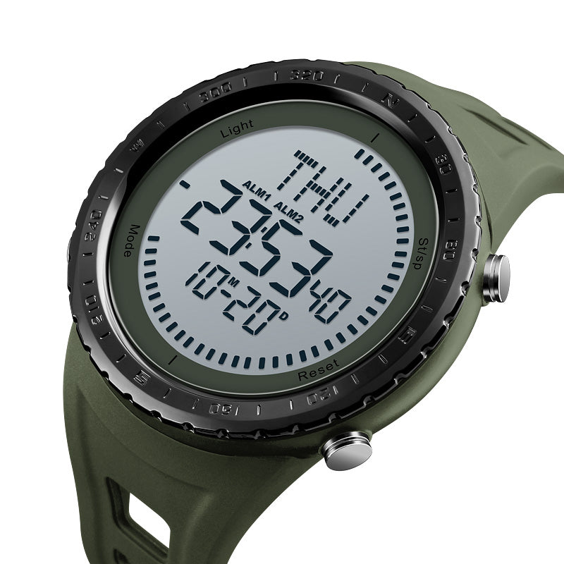 SKMEI 1342 Compass Chronograph Digital Watch Men Automatic Calendar Alarm Watches