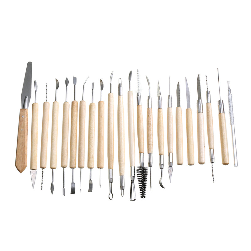 45PCS Clay Pottery Shaper Carving Blade Modelling Ceramic Sculpture Tools Kit