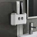 Ecoco Bathroom Automatic Toothpaste Dispenser Toothpaste Squeezer Wall Paste Mounted Toothbrush Holder Bathroom Accessories Set