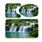 180 x180cm Shower Curtain Anti-Slip 3xCarpets Waterfall Style Bathroom Bath Mat