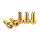 Suleve M5AH1 50Pcs Titanium Plated M5 Hex Socket Cap Head Screws Alloy Steel 12.9 Grade Screw Bolt M5*12