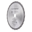 Drillpro Multi-Purpose 24 Teeth 1.8x210mm Saw Blade 25.4mm Bore Wood Cutting Blade Disc for Wood Soft Material Woodworking Tool