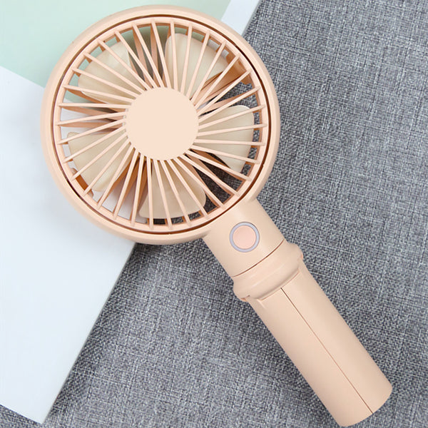 Benks Portable Handheld Tripod Adjustable 3 Speed USB Rechargeable Cooling Fan Desktop Phone Holder