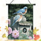 28''x40'' Bluebirds Spring Season Welcome House Garden Flag Yard Banner Decorations