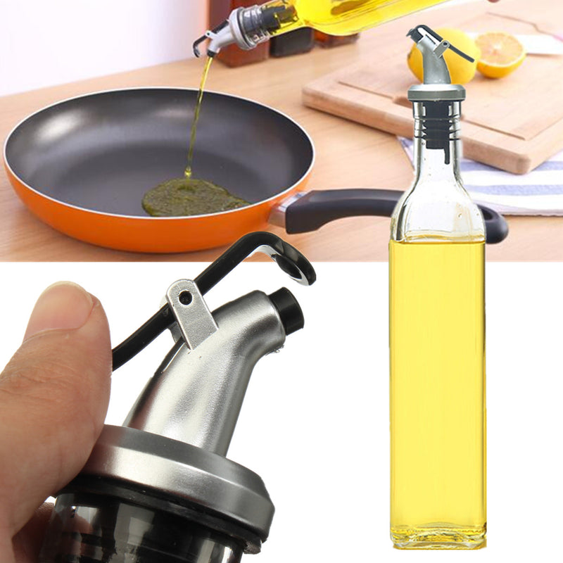 500ml 18oz Glass Olive Oil And Vinegar Dispenser Pourer Bottle Filler Kitchen Cooking Tools