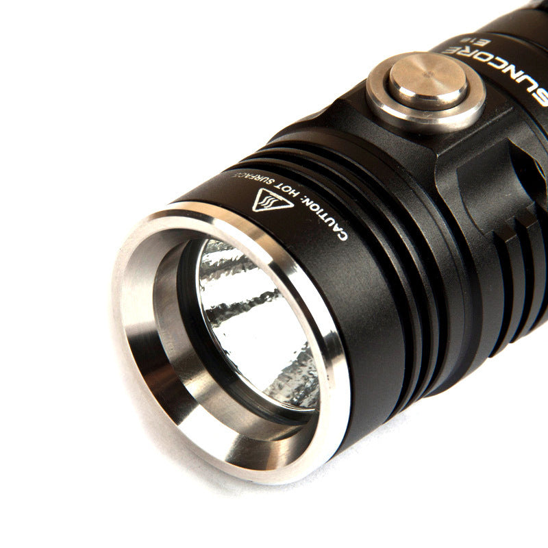 SUNCORE E18 700 Lumens Flashlight 4 Modes Rechargeable Camping Hunting Work Lamp Portable Emergency Lantern 18650