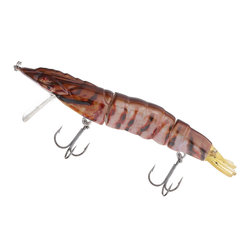 ZANLURE 13cm 18g 3D Eyes Shrimp Lure ABS Artificial Fishing Bait With Hooks Fishing Tackle