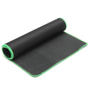 600x300x2mm Black Anti-Slip Natural Rubber Cloth Office Keyboard Mouse Pad