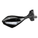 Motorcycle Rearview Mirrors With LED Turn Signal Light For KAWASAKI NINJA 650R 500R 250R 636