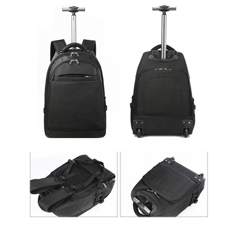 20 inch Wheeled Laptop Trolley Traveling Suitcase Luggage Bag Portable Men Backpack Women Rucksack