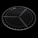 200mm/300mm Center Finder Tool Woodworking Compass for Woodturners Bowls Lathe Wood Turning Clear Acrylic Drawing Circles Diameter