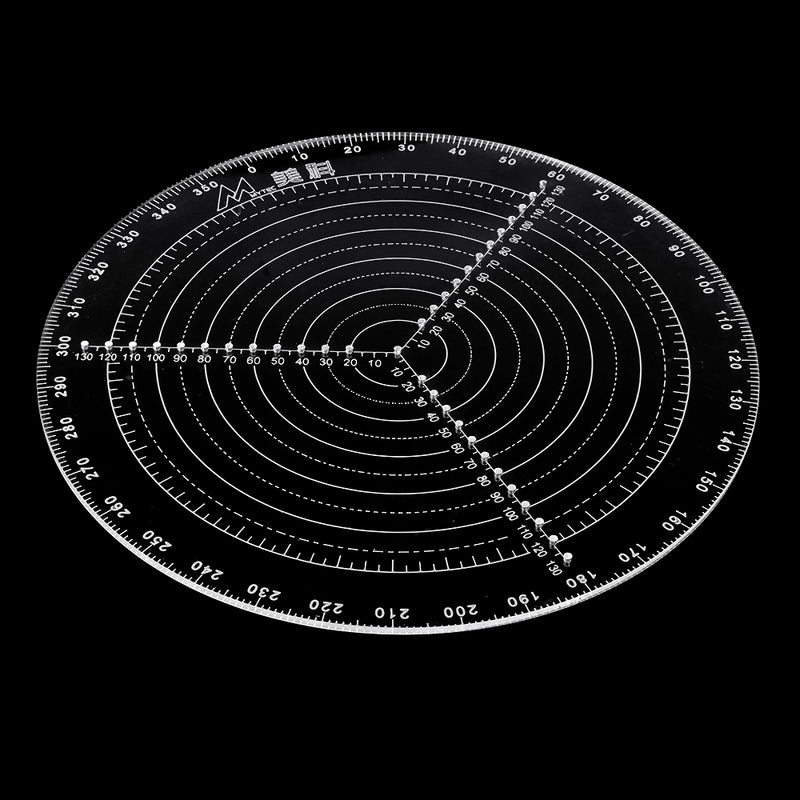 200mm/300mm Center Finder Tool Woodworking Compass for Woodturners Bowls Lathe Wood Turning Clear Acrylic Drawing Circles Diameter